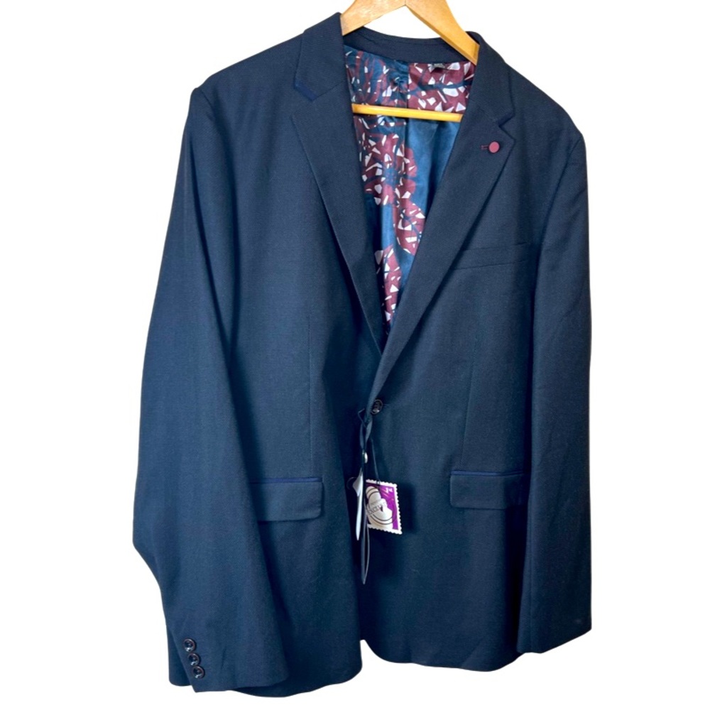 Ted Baker Exclusive Navy Blue Sport Coat Blazer Men’s Big & Tall Size: 2XL